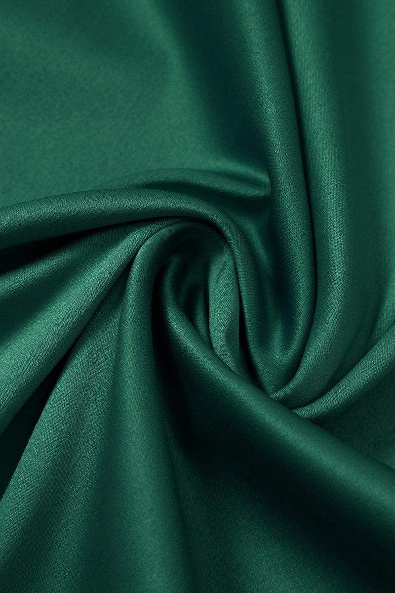 Solid Halter Neck One Shoulder Midi Dress Fashionpara