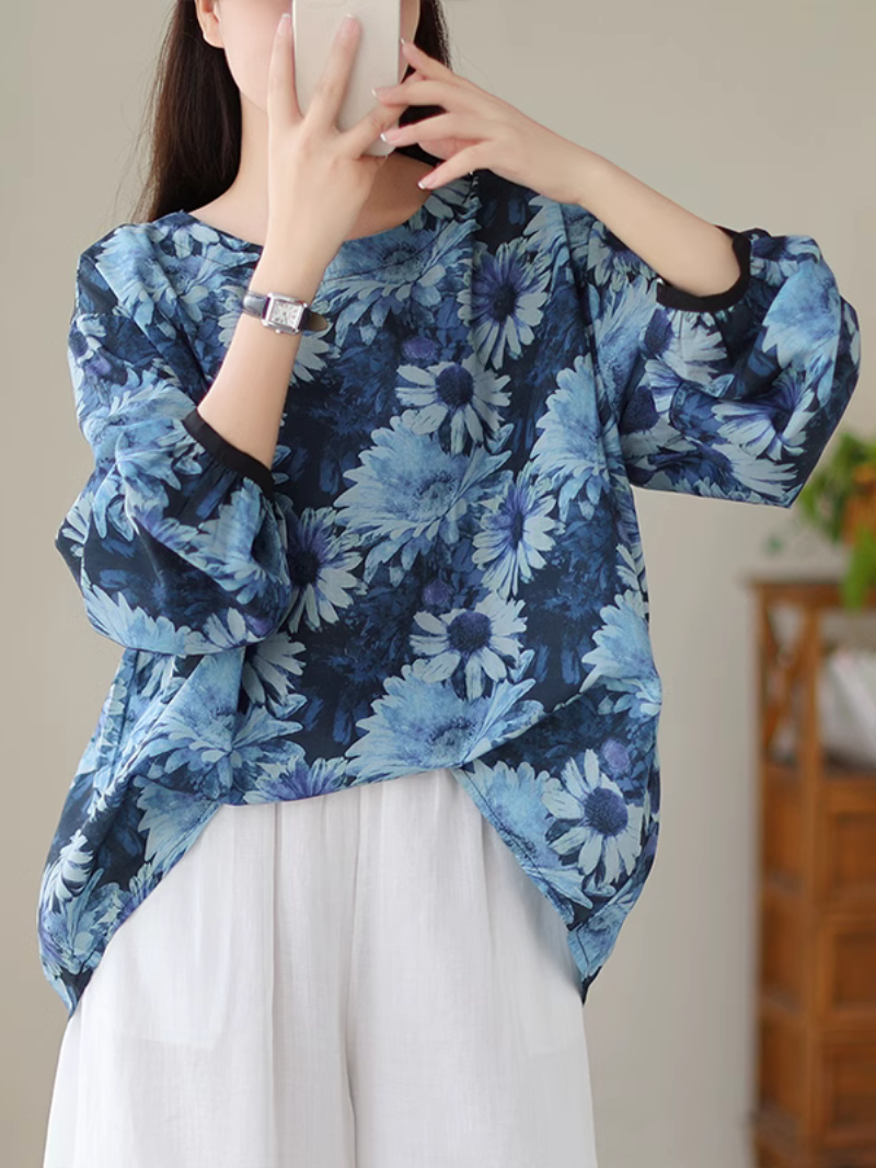 Look At the SKy Cool Flower Tops - Fashionpara