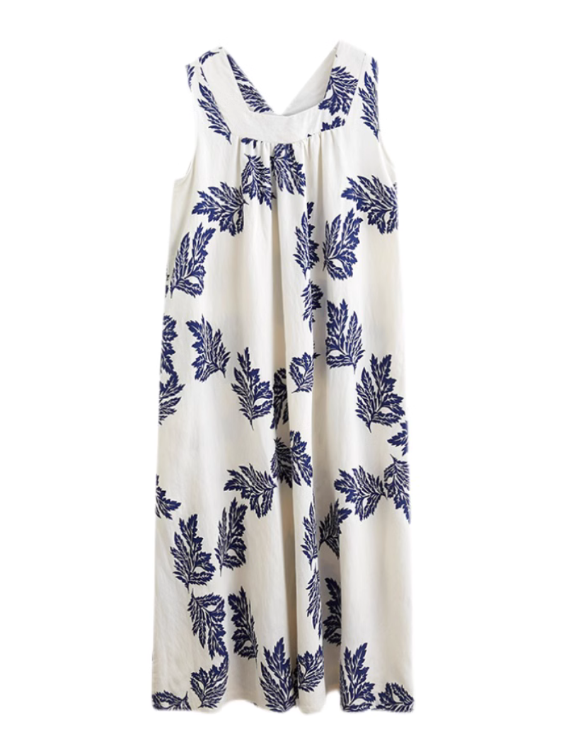 Sleeveless Tiered Comfy A-Line Dress - Fashionpara