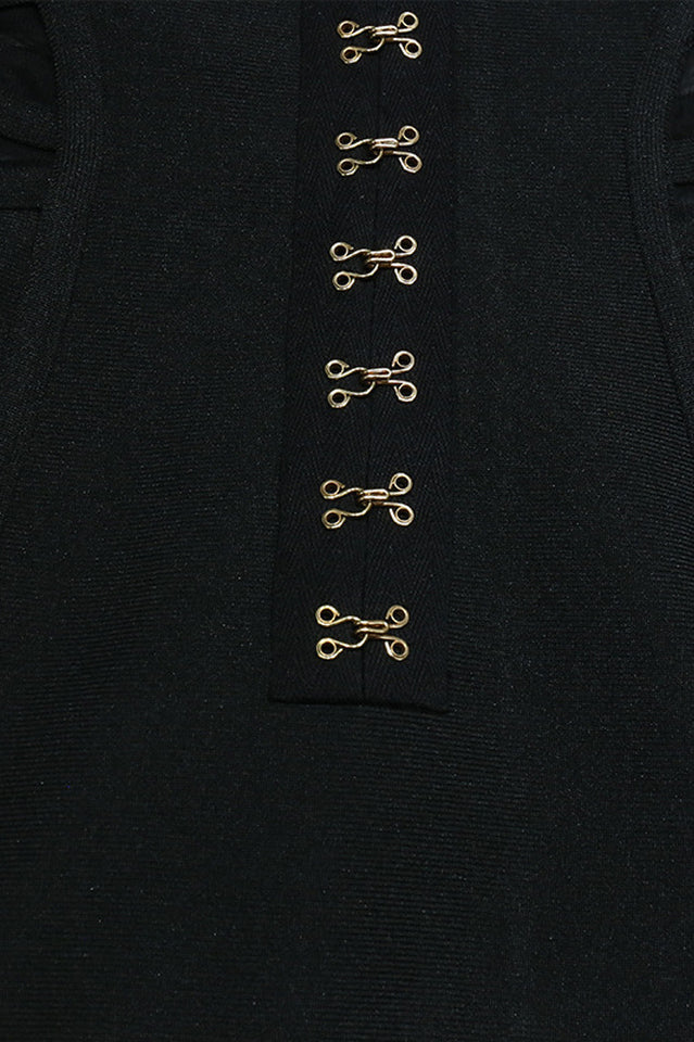 Nira Sweetheart Mesh Midi Dress