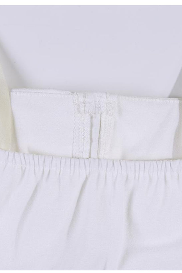 Lace Up White Tank Top