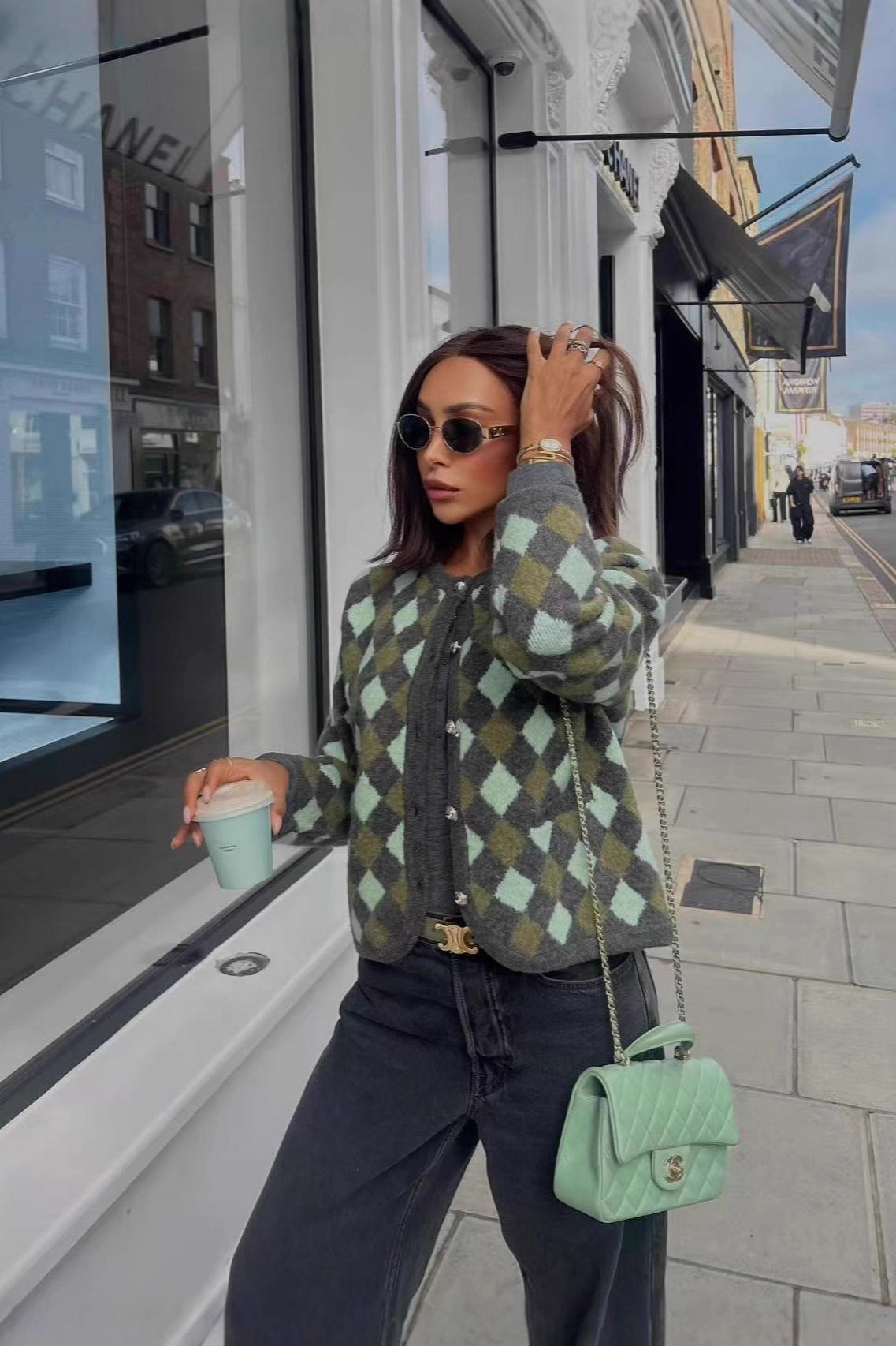 Trendy Knit Cardigan for Autumn and Winter Comfort Wear