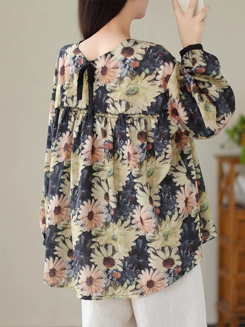 Look At the SKy Cool Flower Tops - Fashionpara