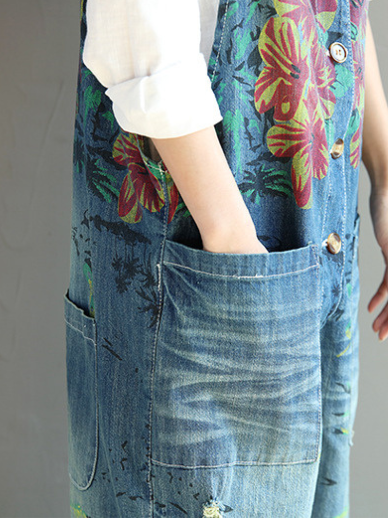 Found You Better Denim Loose Overall Dungarees - Fashionpara