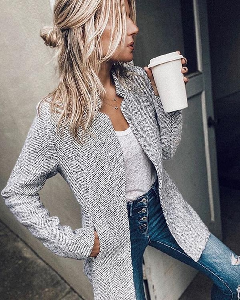 Women's Casual H-Line Fashion Coat Fashionpara