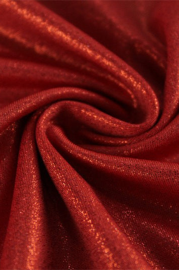 Elegant Red Slim Fit Maxi Dress