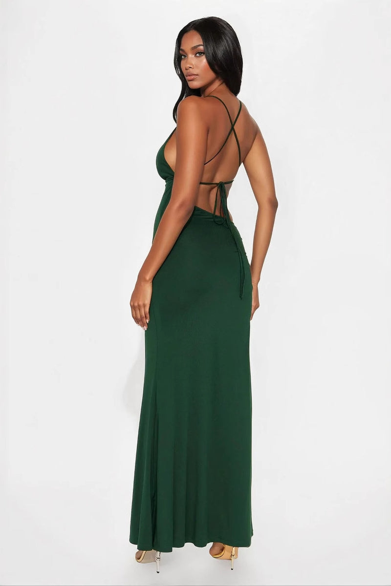 Sexy Strappy Bodycon Split Party Dress