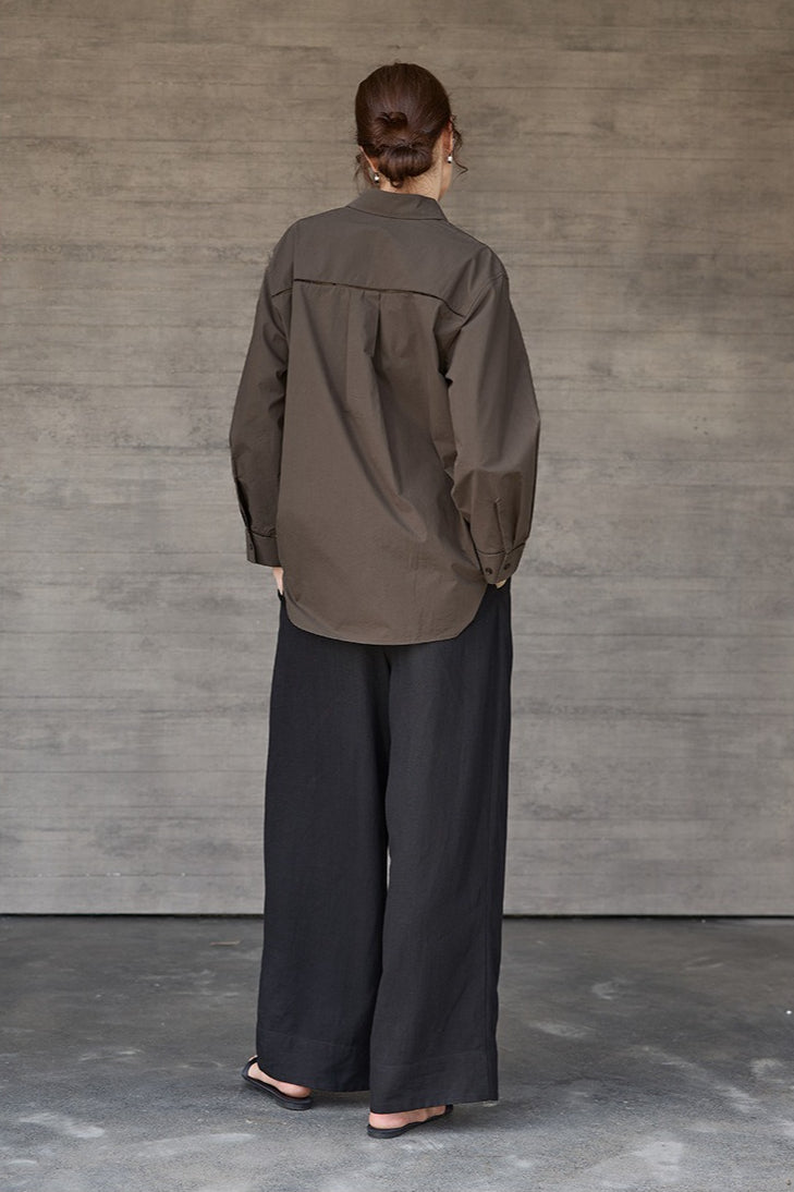 High Density Cotton Collared Blouse