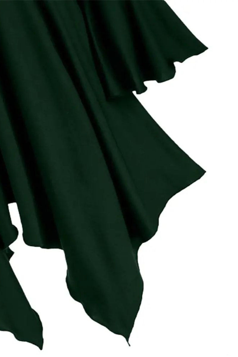 Halloween Party Cosplay Women Costume Medieval Cloak Hooded Gothic Vintage Dress - Fashionpara