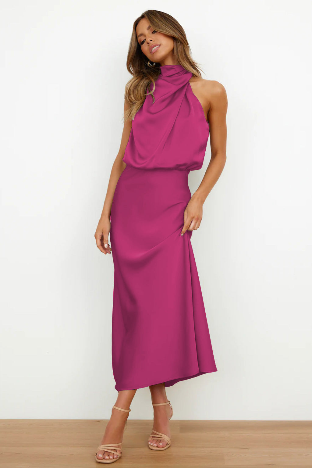 Mesh Deep V-Neck Ruffle High Split Mini Dress - View 9