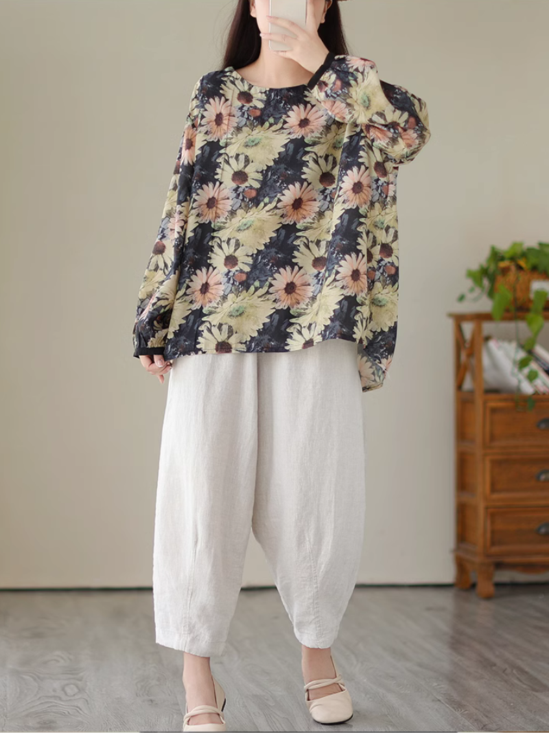 Look At the SKy Cool Flower Tops - Fashionpara