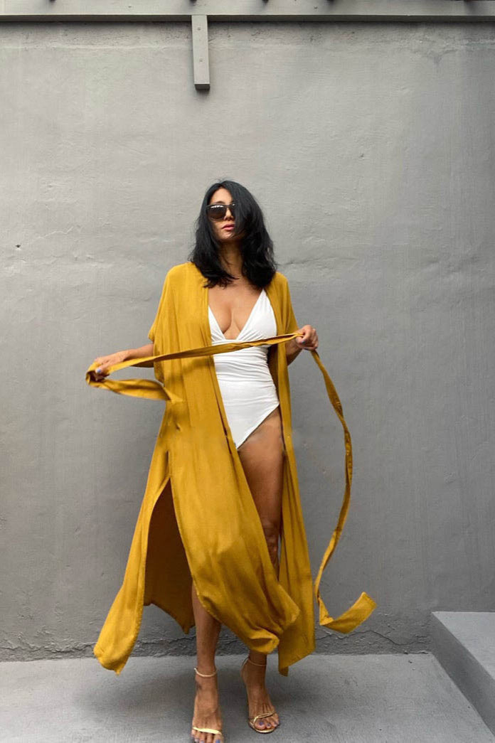 Flowy Mesh Bikini Cover Up