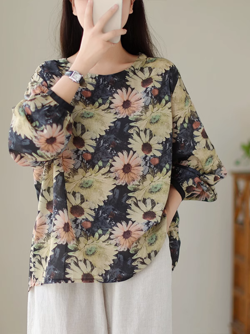 Look At the SKy Cool Flower Tops - Fashionpara