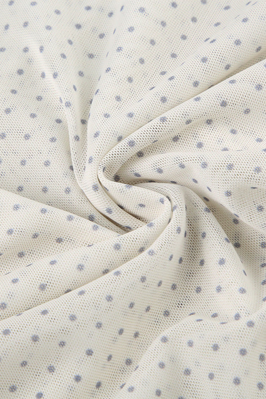 Retro Polka Dot Tie Mini Skirt - Fashionpara