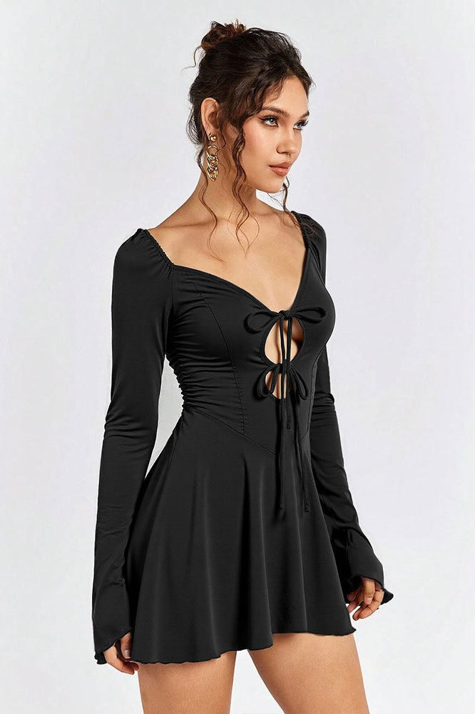 Lace Cut Out Midi Dress - View 2
