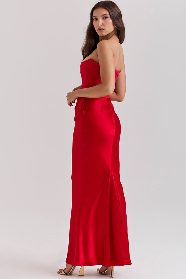 Persephone Off Shoulder Bustier Dress in Black - View 19