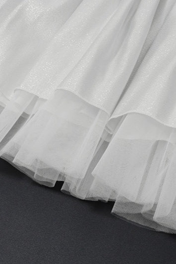 Sequin Strapless Corset Tiered Ruffle Tutu Mini Party Dress - View 6