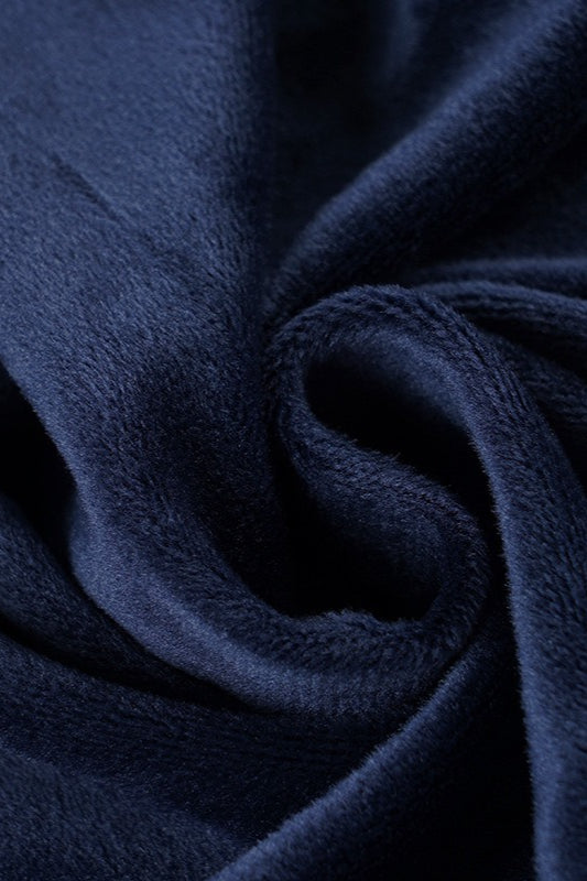 Faux Fur Velvet Zip Hoodie - Fashionpara