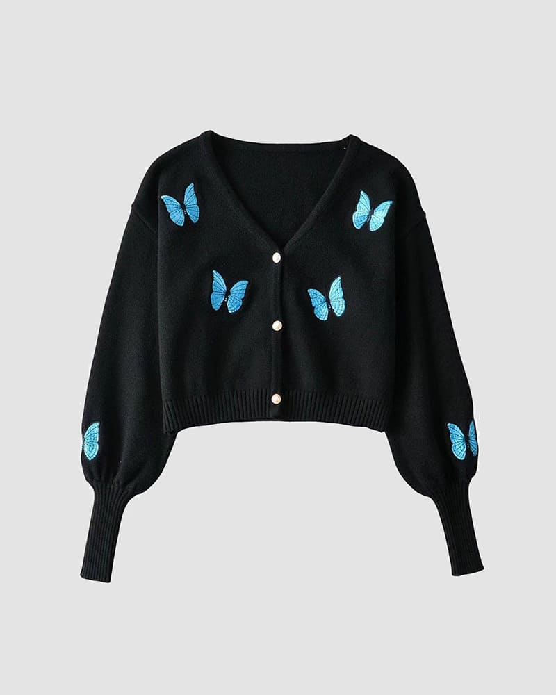 Emperor Butterfly Cardigan - Fashionpara