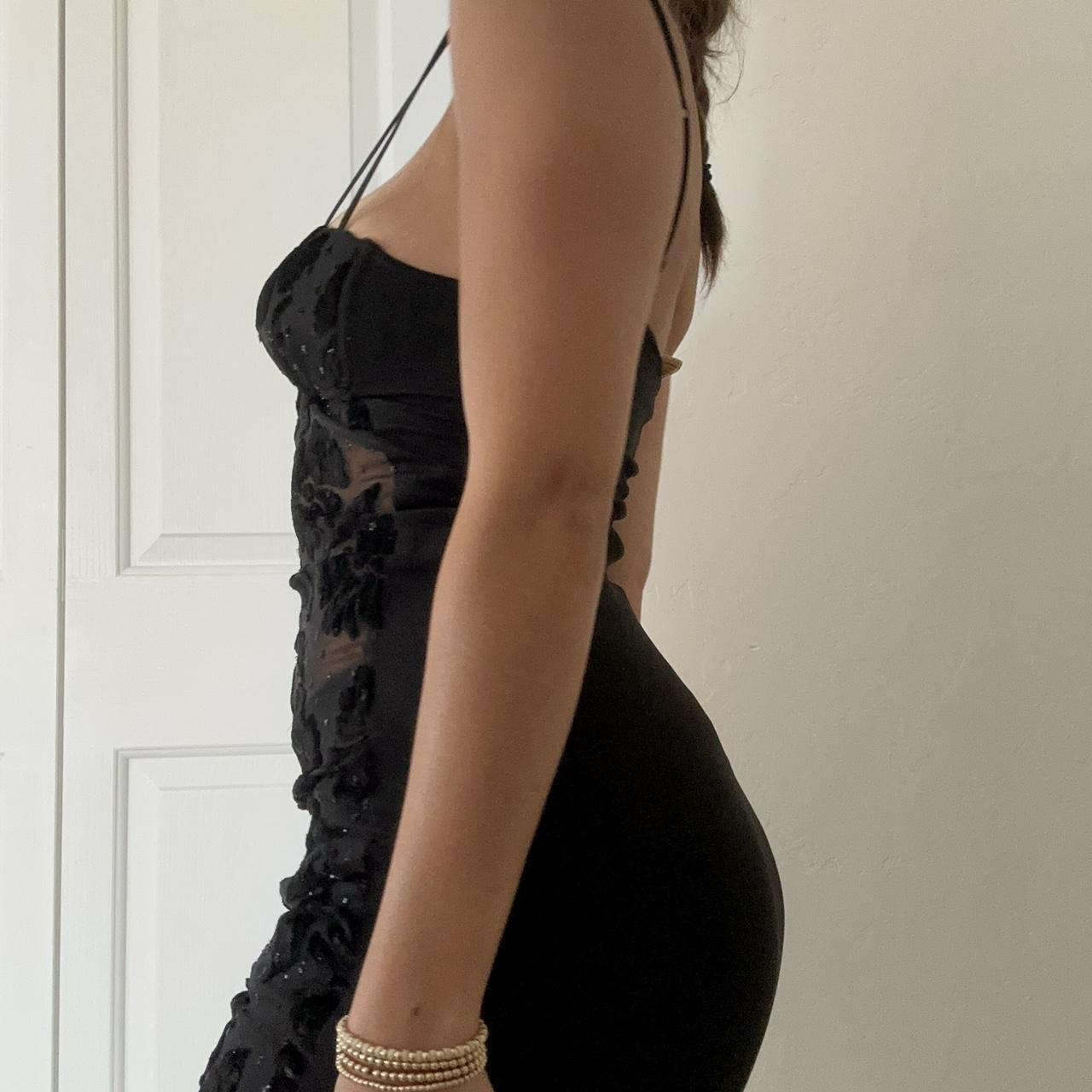 Pretty Spaghetti Straps Sweetheart Neck Lace Floral Sheath Cocktail Dress Black Short Formal Homecoming Dress D038