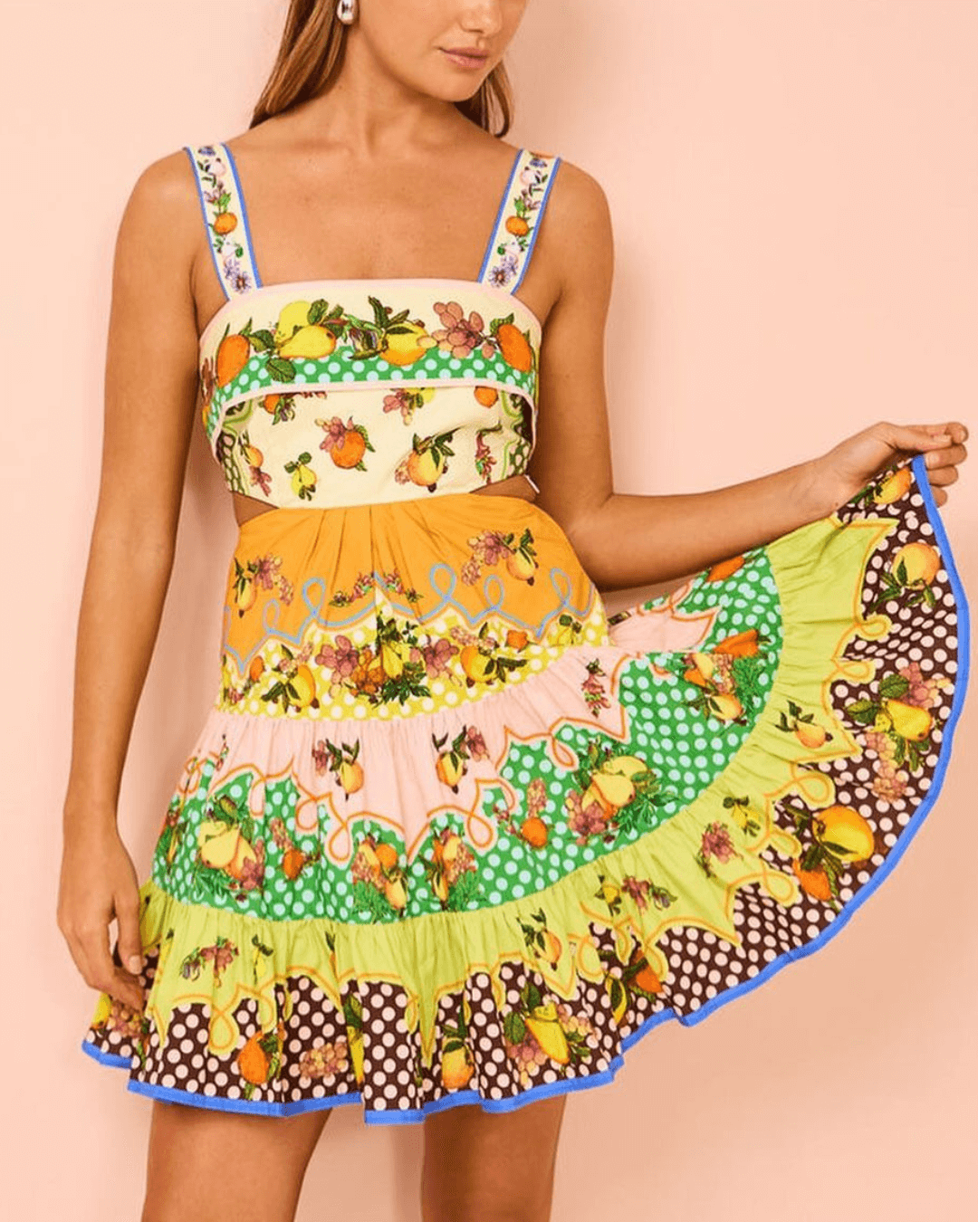 Lemonis Cut Out Mini Dress - Fashionpara