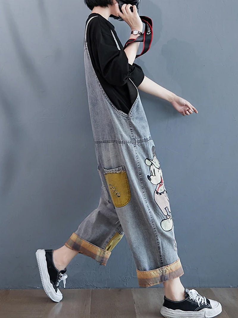 My Beating Heart Denim Overall Dungaree - Fashionpara
