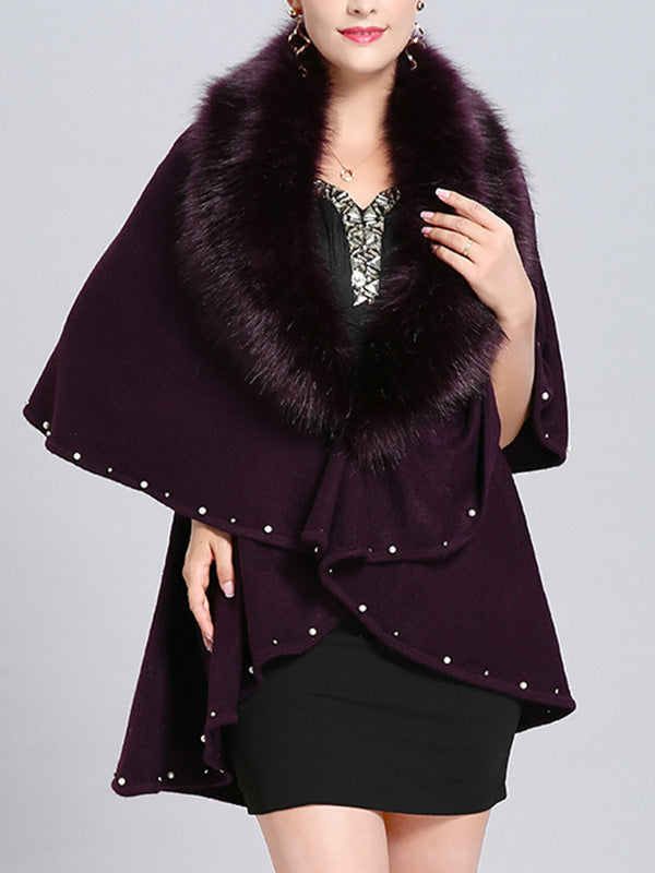 Malona Tail Neck Peplum Poncho Plus Size Cape Cardigan 4