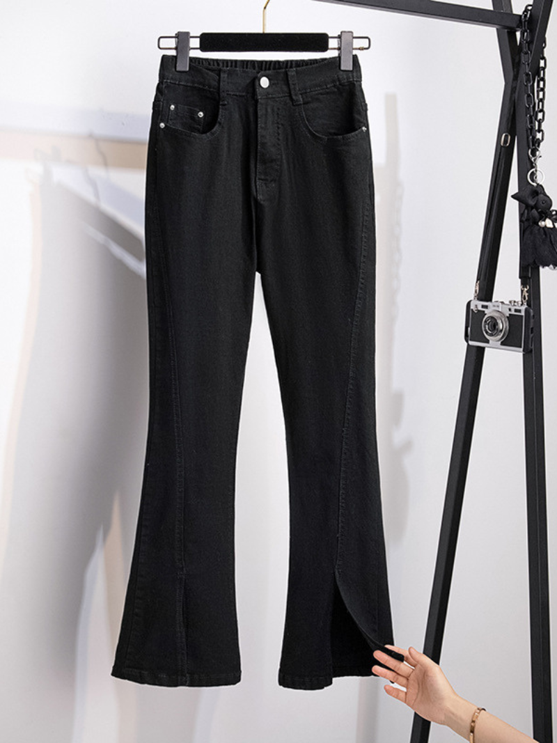 high waist jeans casual loose extra large size bottom pants - Fashionpara