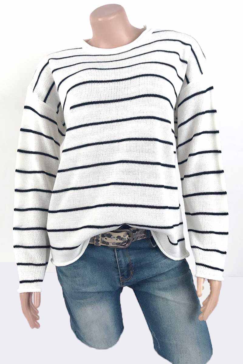 Florcoo Lightweight Round Neck Sweater for Effortless Style