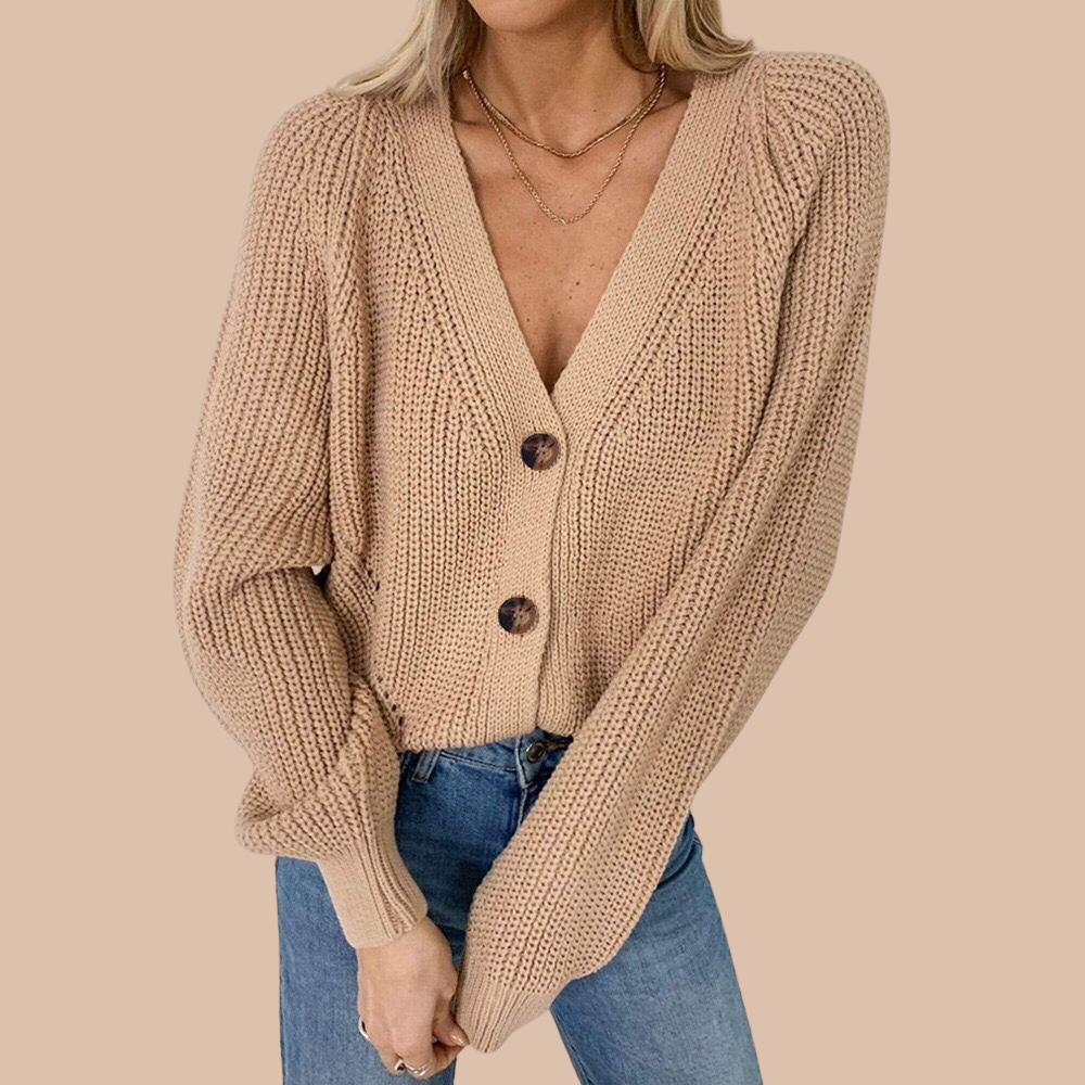 Rya Elegant Loose Knit Cardigan for Effortless Style