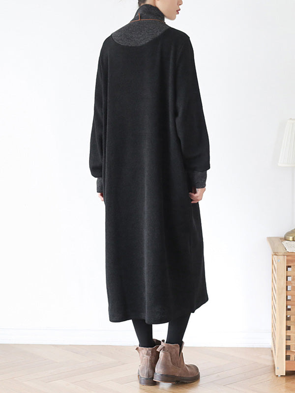 My Softer Side High-Neck Midi Dress - Fashionpara