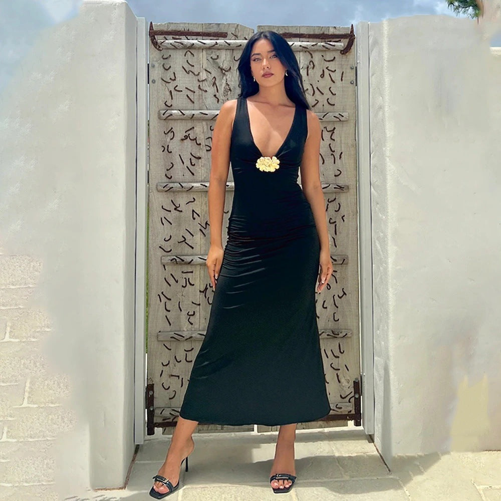 Verona Midi Dress - Black