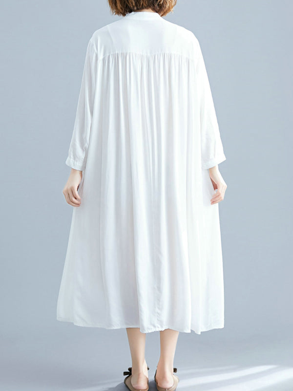 She's All Tiki Midi Shirt Dress - Fashionpara
