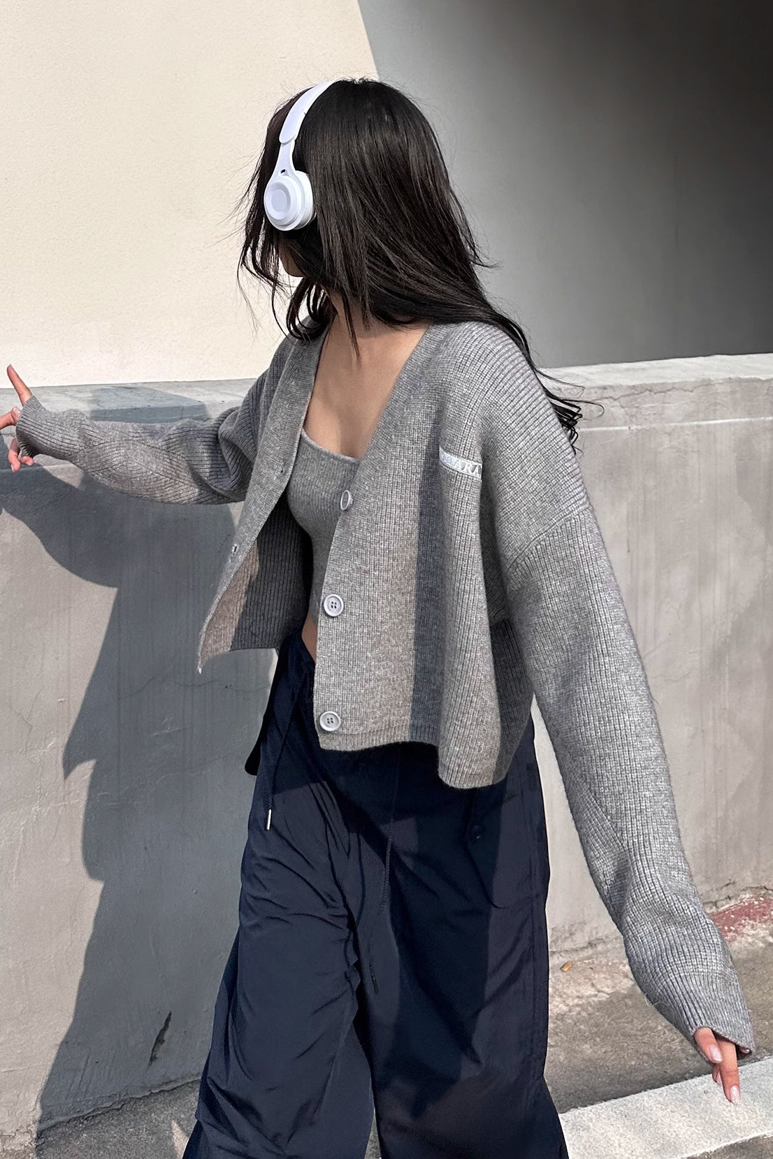 Ribbed Knit Buttoned Pullover Sweater for Effortless Style