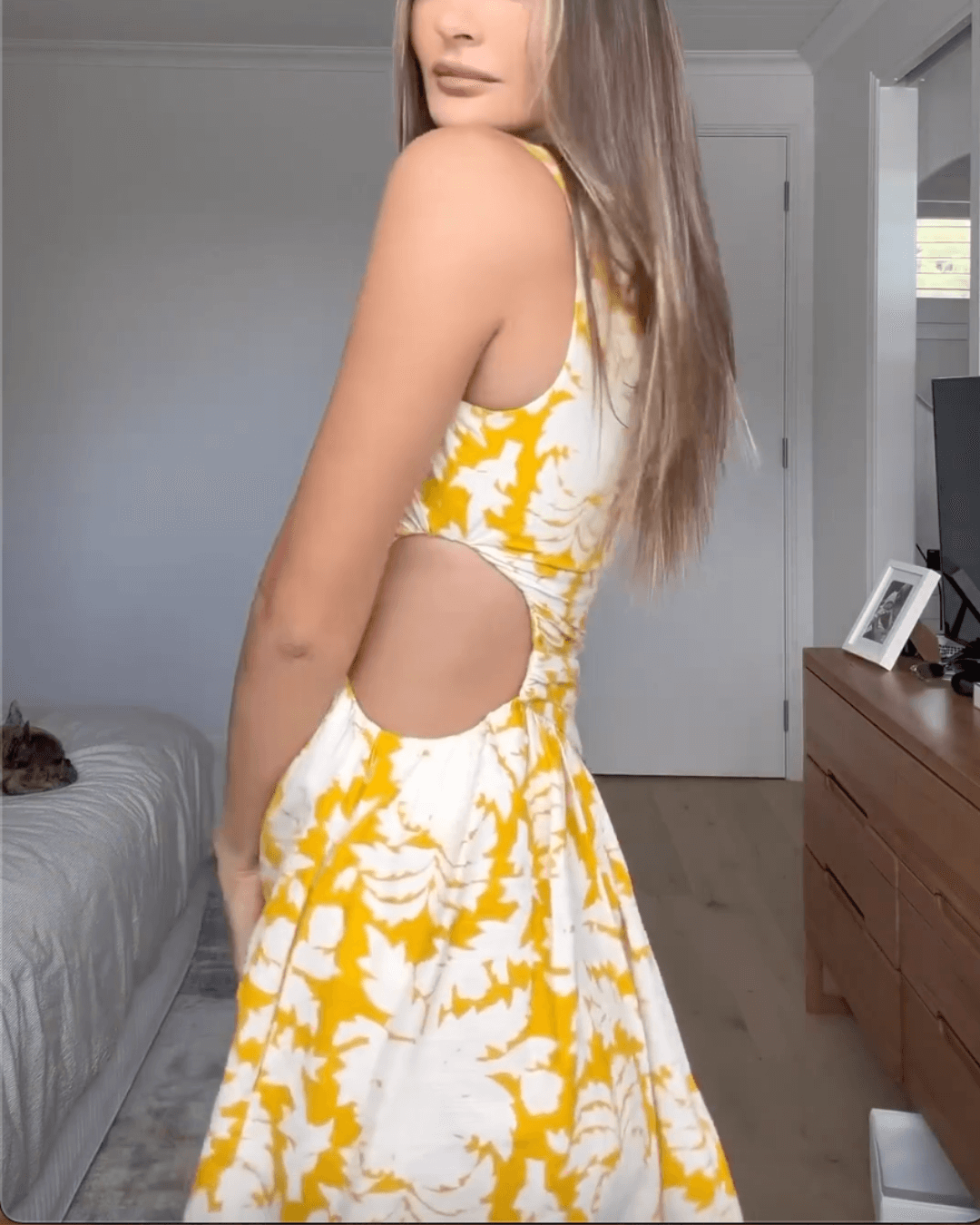 One Shoulder Cut Out Mini Dress - Fashionpara