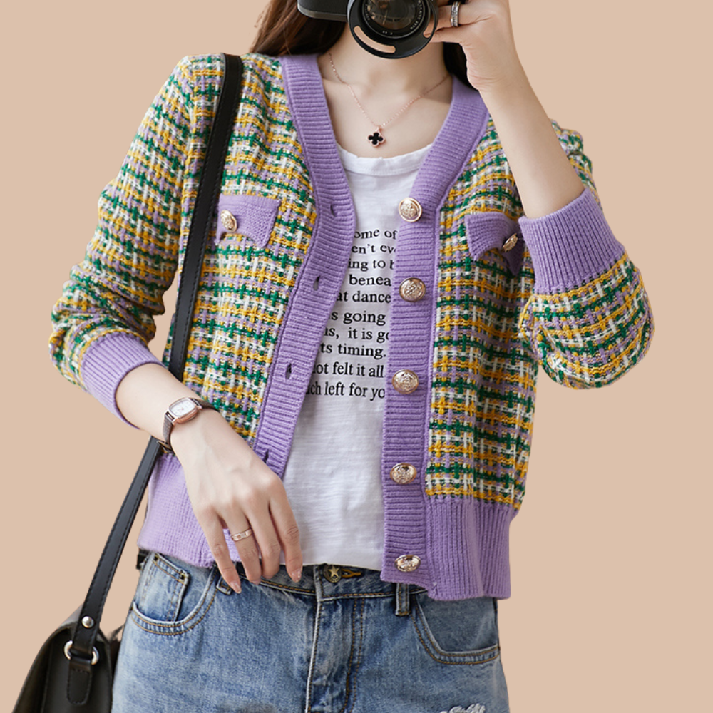 Orro Shop Vintage Knitted Cardigan for Timeless Elegance