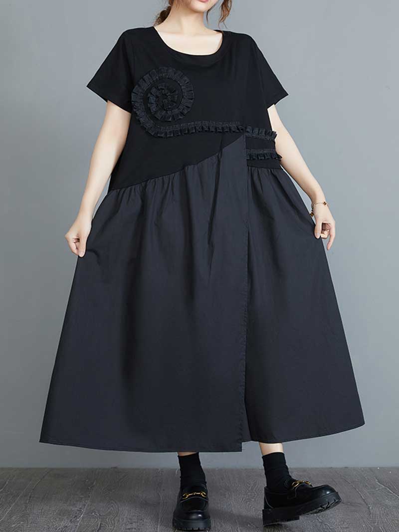 Good Intentions Frill Lace Midi Dress - Fashionpara