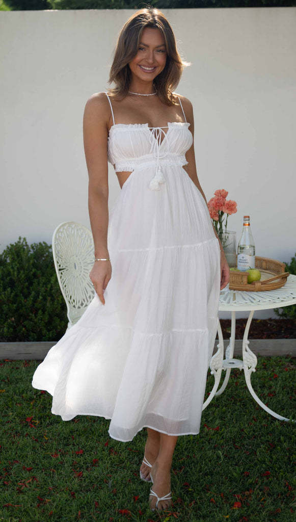 Saz Maxi Dress - White