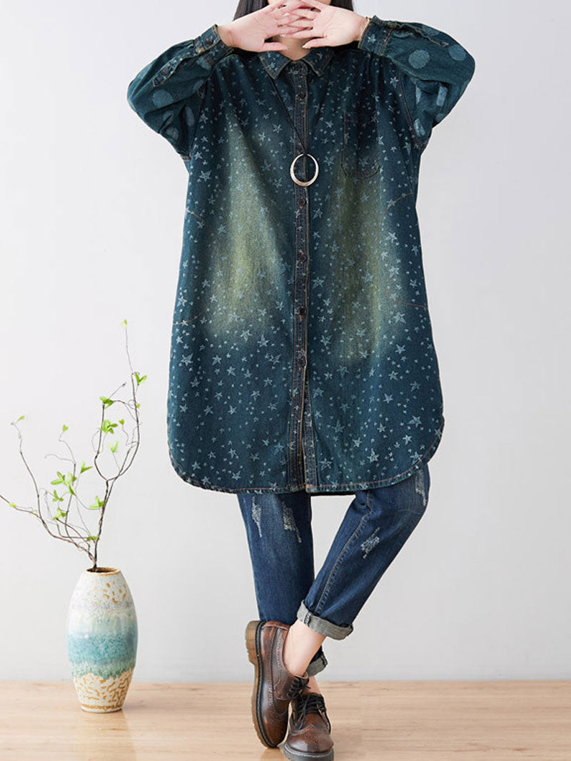 Diamonds In The Sky Shirt Dress - Fashionpara