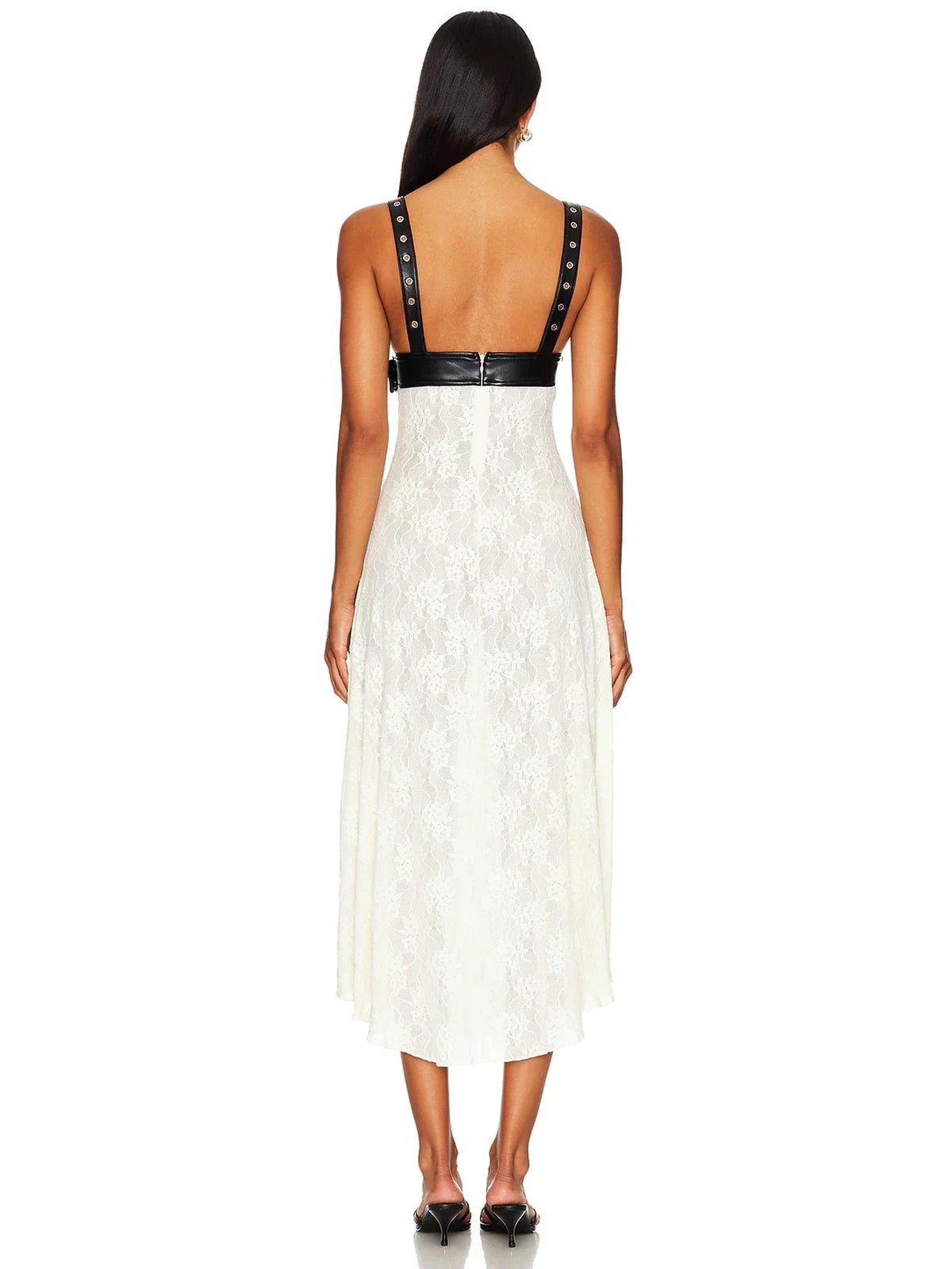 Lace Midi Dress - View 3