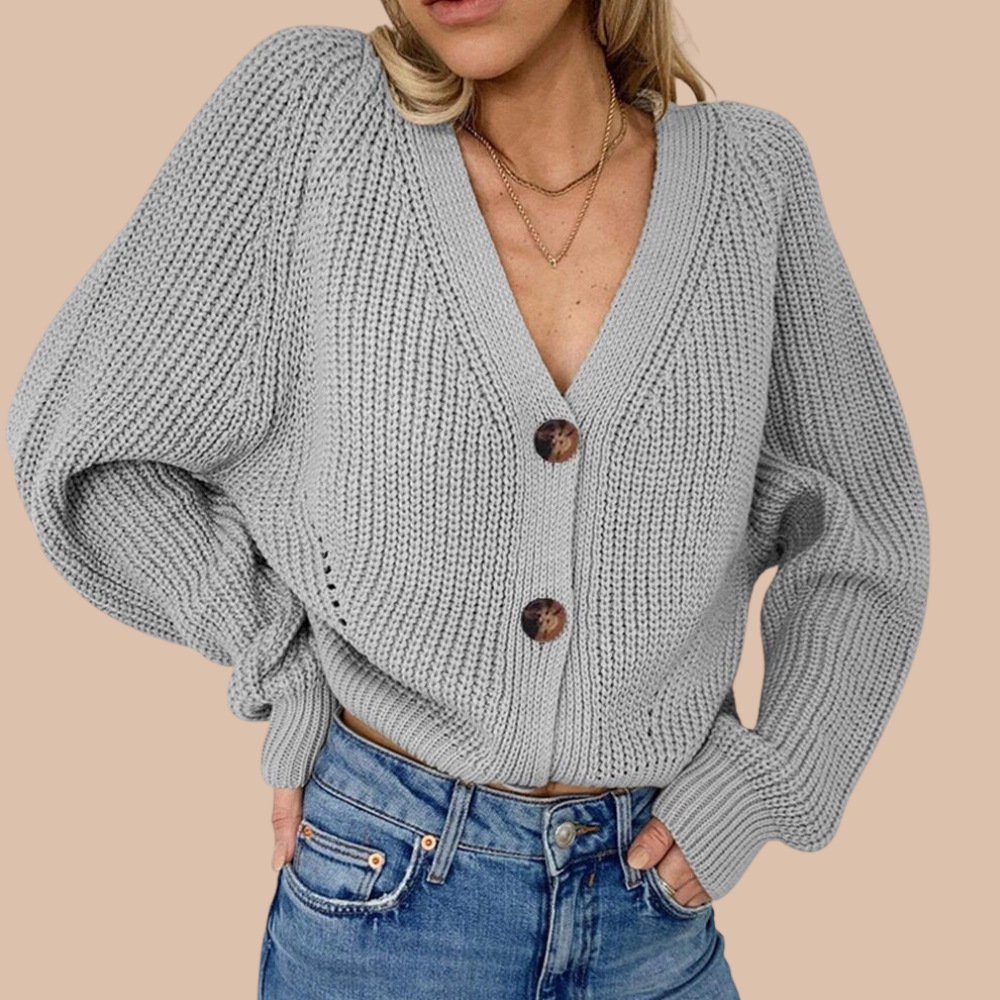 Rya Elegant Loose Knit Cardigan for Effortless Style
