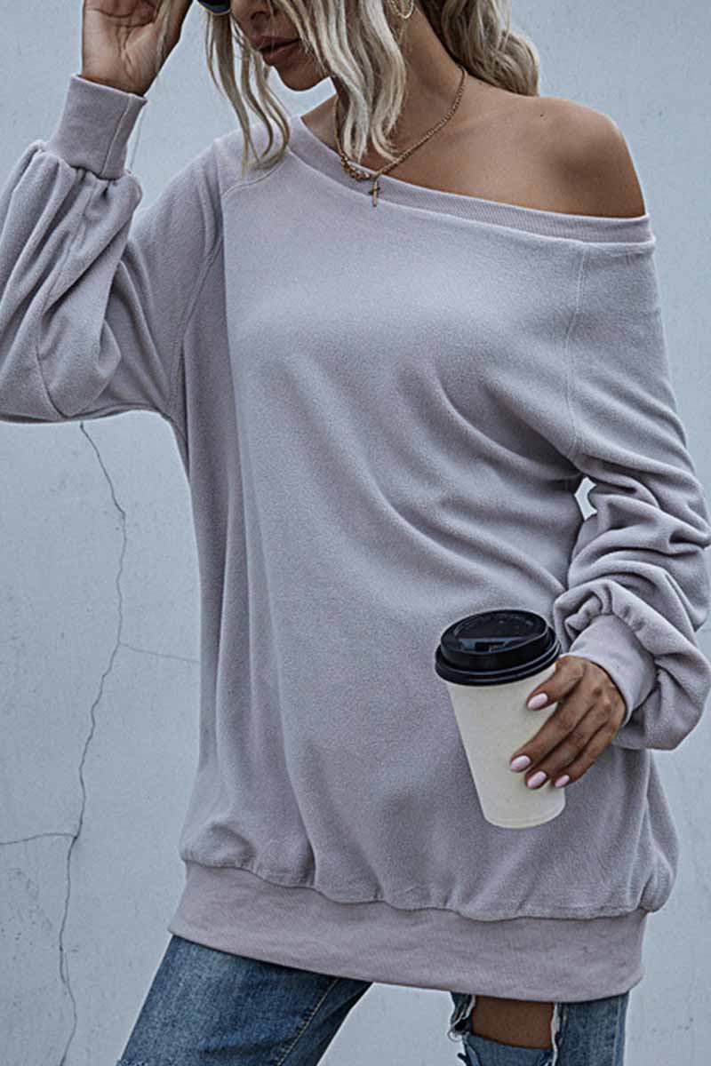 Florcoo Loose Padded Round Neck Top