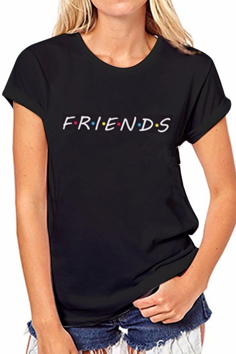 Florcoo colorful letters print T-shirt