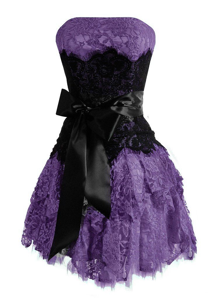 A Line Lace Short Prom Dress Birthday Party Dress Homecoming Dress - Fashionpara