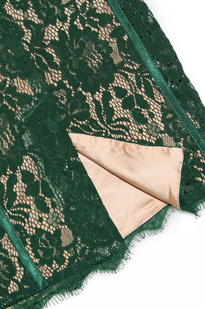 Lace Spaghetti Strap Midi Dress