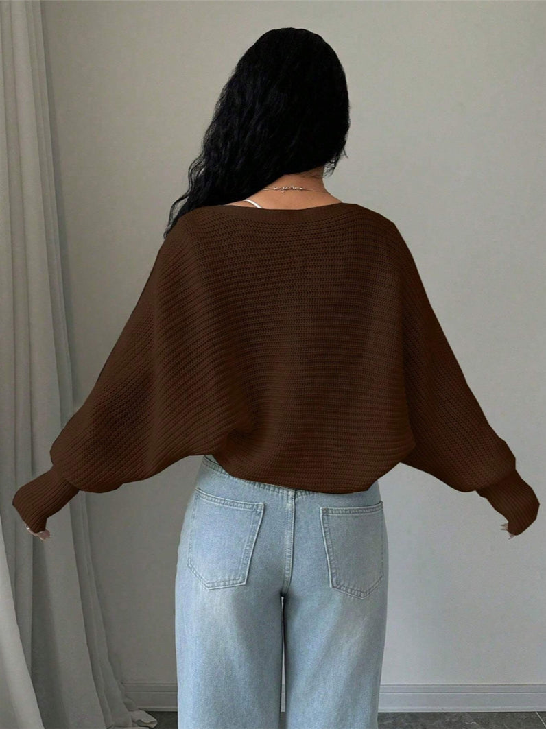Chic Loose Fit Knit Shrug Cardigan for Effortless Style