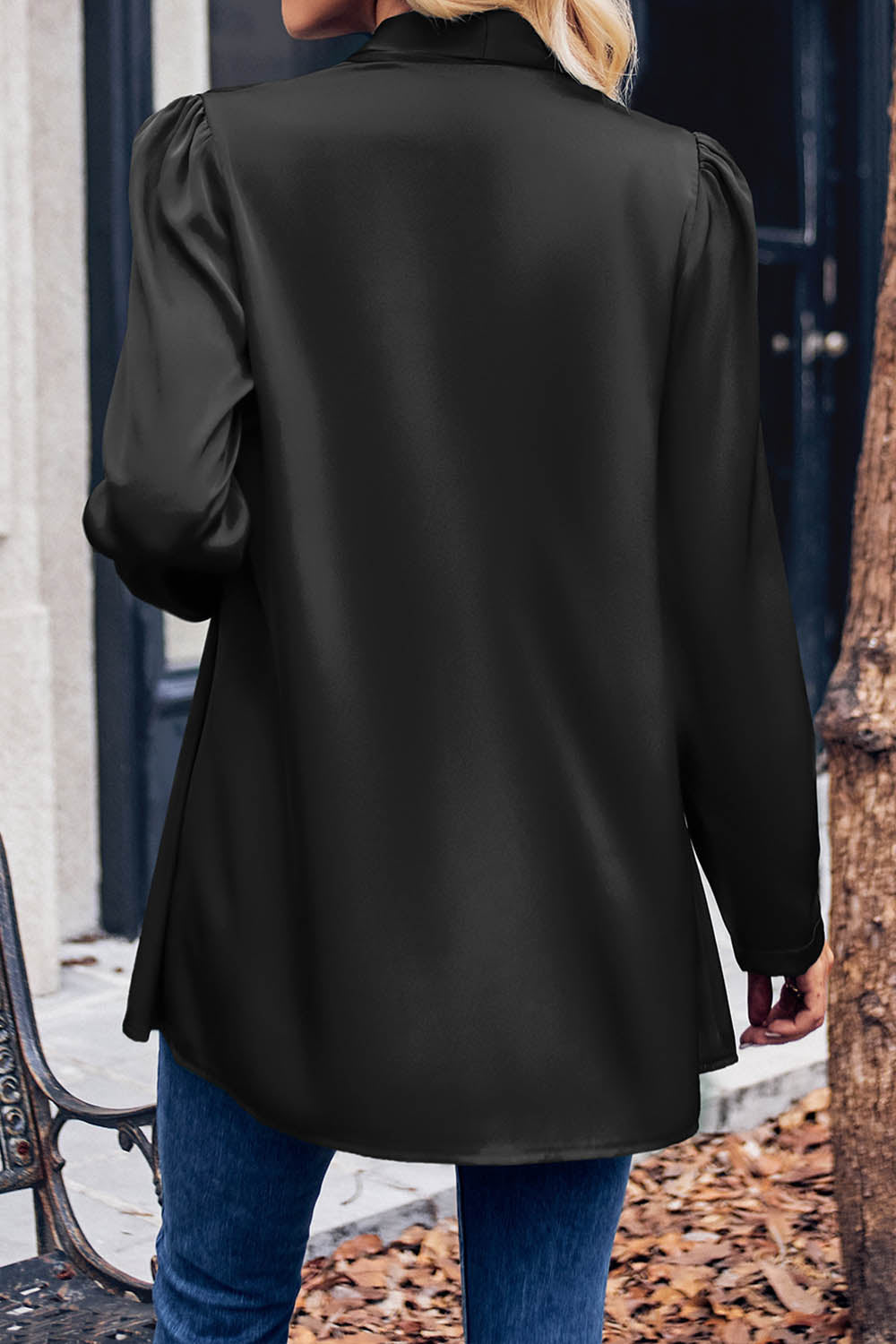 Uniqshe Solid Satin Cardigan Shirt for Effortless Style