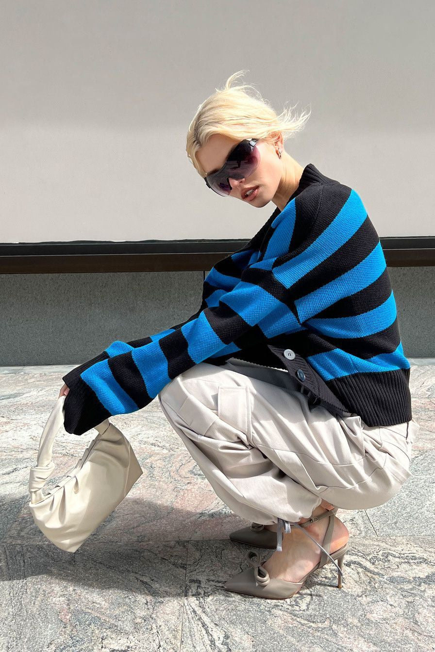 Color Block Knit Cardigan for Effortless Style and Comfort