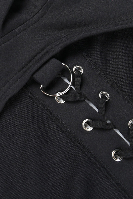 Gothic Hooded Long Sleeve Hoodie