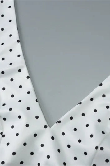 Polka Dot Halter Mini Dress